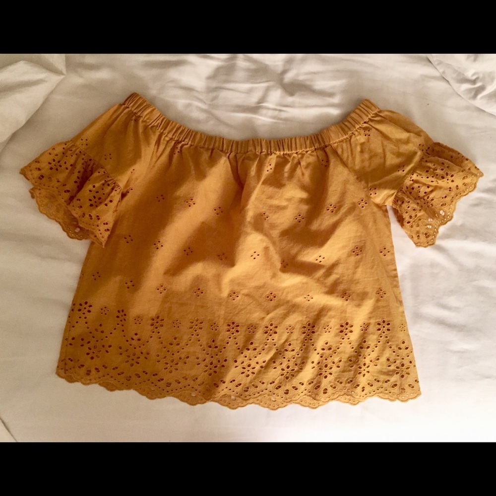 Mustard Crop Top-XXS- MADEWELL